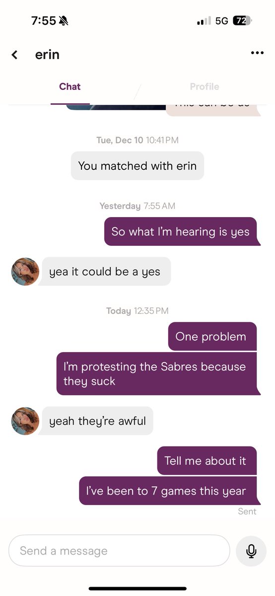 rainescameron00's tweet photo. @BuffaloSabres you are affecting my love life. So figure it the fuck out https://t.co/jeCIRcPQwi