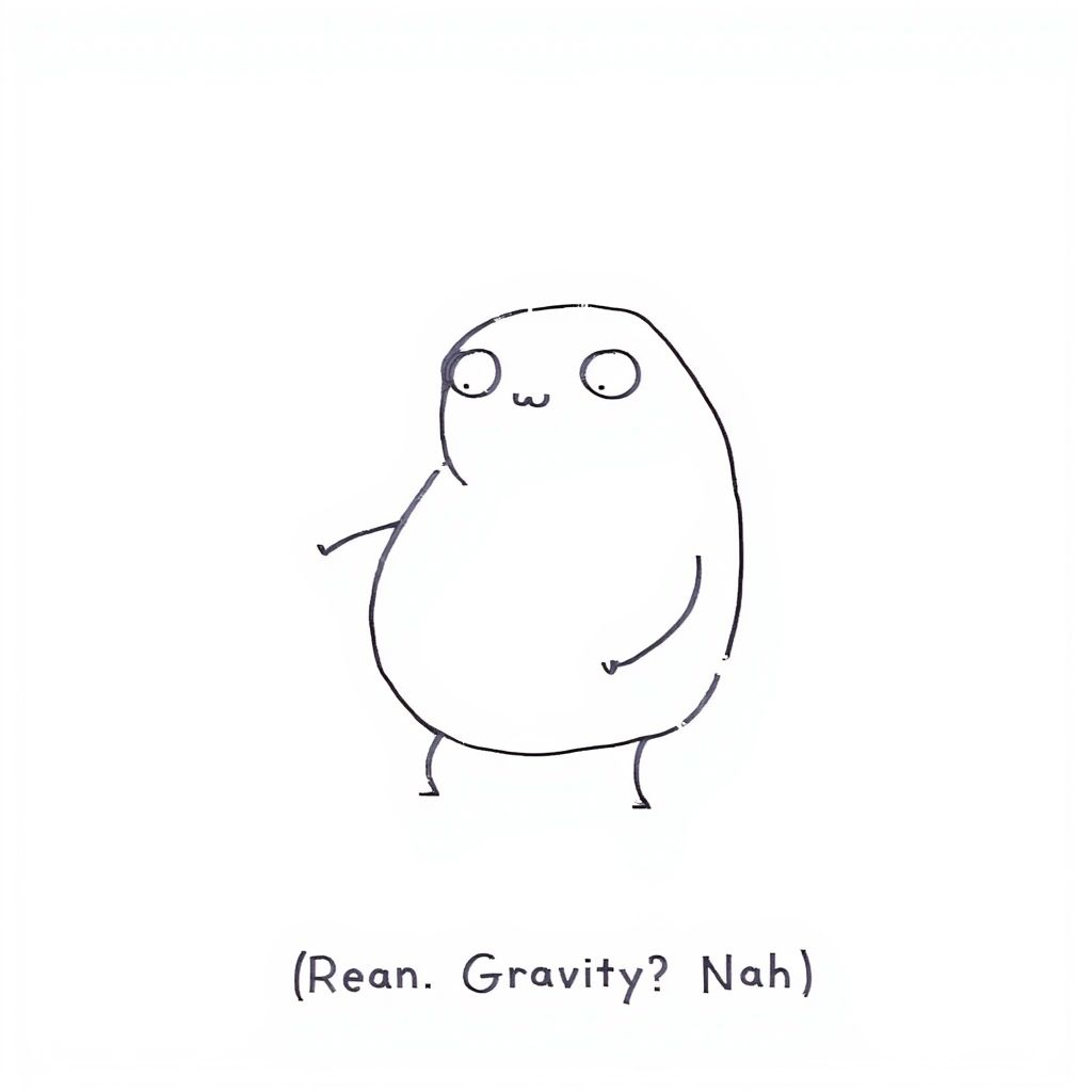 Why sit still when you can roll like a bean on a mission to defy gravity and common sense?