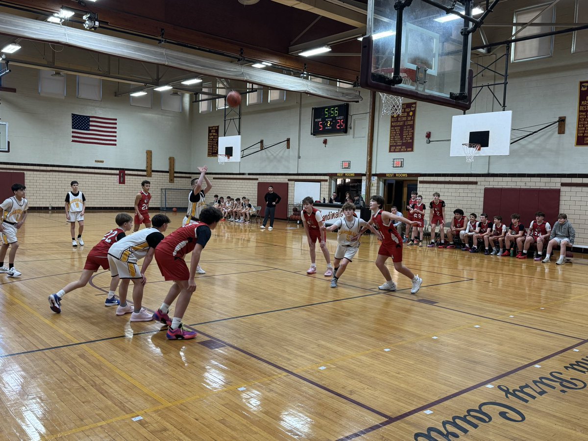 Basketball action this afternoon with our guests from Old Rochester