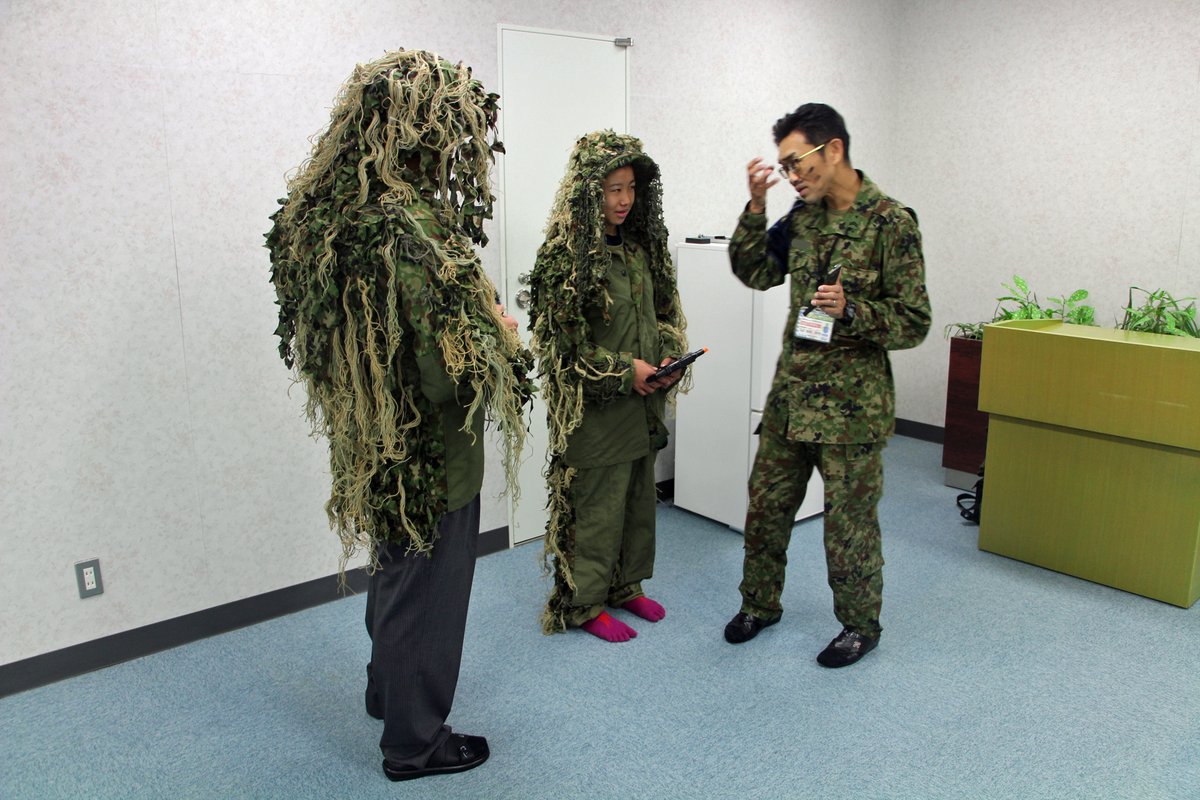 【タイムセール】陸上自衛隊　偽装網チョッキ 名寄駐屯地 は #士別市立上士別中学校 の #総合的な学習の時間 に協力