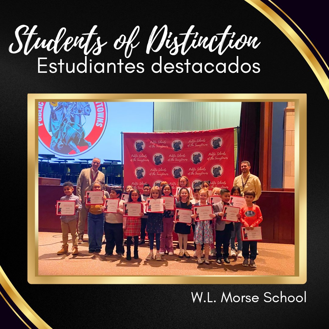 Celebrating the Superintendent's Students of Distinction tonight—proud of all these amazing students from WL Morse!