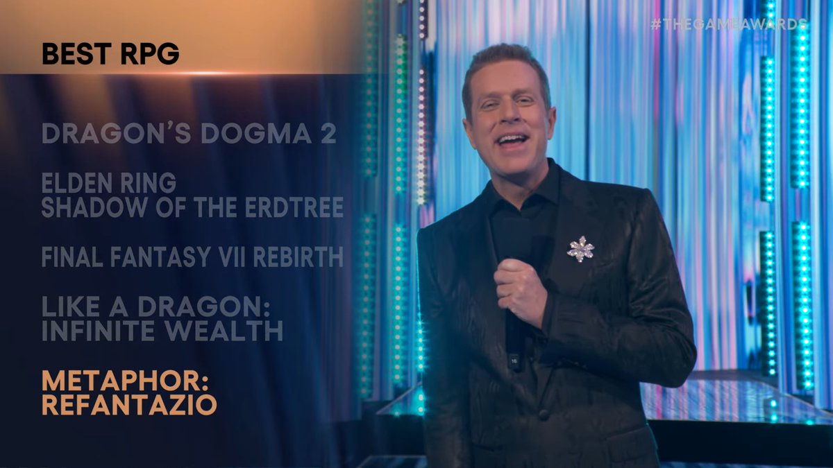 Metaphor ReFantazio wins 2024 best RPG