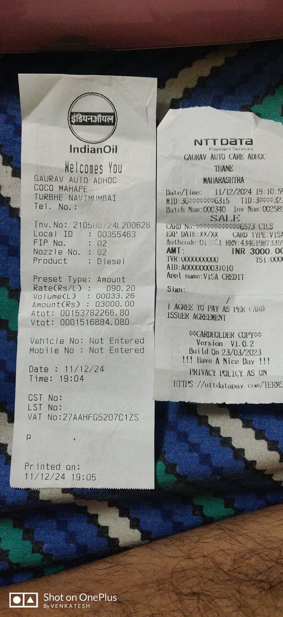 Venkat2125's tweet photo. @Dirpl_iocl @IndianOilcl
dear sir, 2days back i refuelled my Safari at ur Pumps New Bombay &amp; entire tank mixed with water and it damaged my car drastically request to take seriously and act on the pump shared pics. 
Myself Venkatesh works at TATA group as AVP HR. https://t.co/0kVzyBeZvi