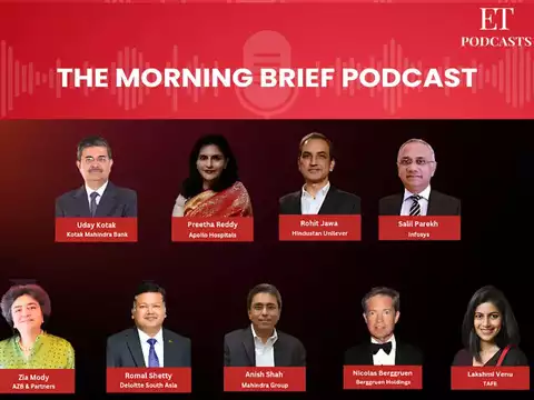 EconomicTimes's tweet photo. #ETPodcast | #CEORoundtable: Listen in as ET’s associate editor Arijit Barman moderates a highly engaging discussion with: Lakshmi Venu, Director, #TAFE; Salil Parekh, CEO, #Infosys; Zia Mody, Co-founder & Managing Partner, #AZB & Partners; Uday Kotak, Founder, #KotakMahindraBank; Preetha Reddy, Executive Vice Chairperson, #ApolloHospitals; Romal Shetty, CEO, #Deloitte South Asia; Anish Shah, Group CEO, #MahindraGroup; Rohit Jawa, CEO & MD, #HindustanUnilever; Nicolas Berggruen, Founder, #BerggruenHoldings [🎙️] https://t.co/hXERDnEkc9 
@arijitbarman76