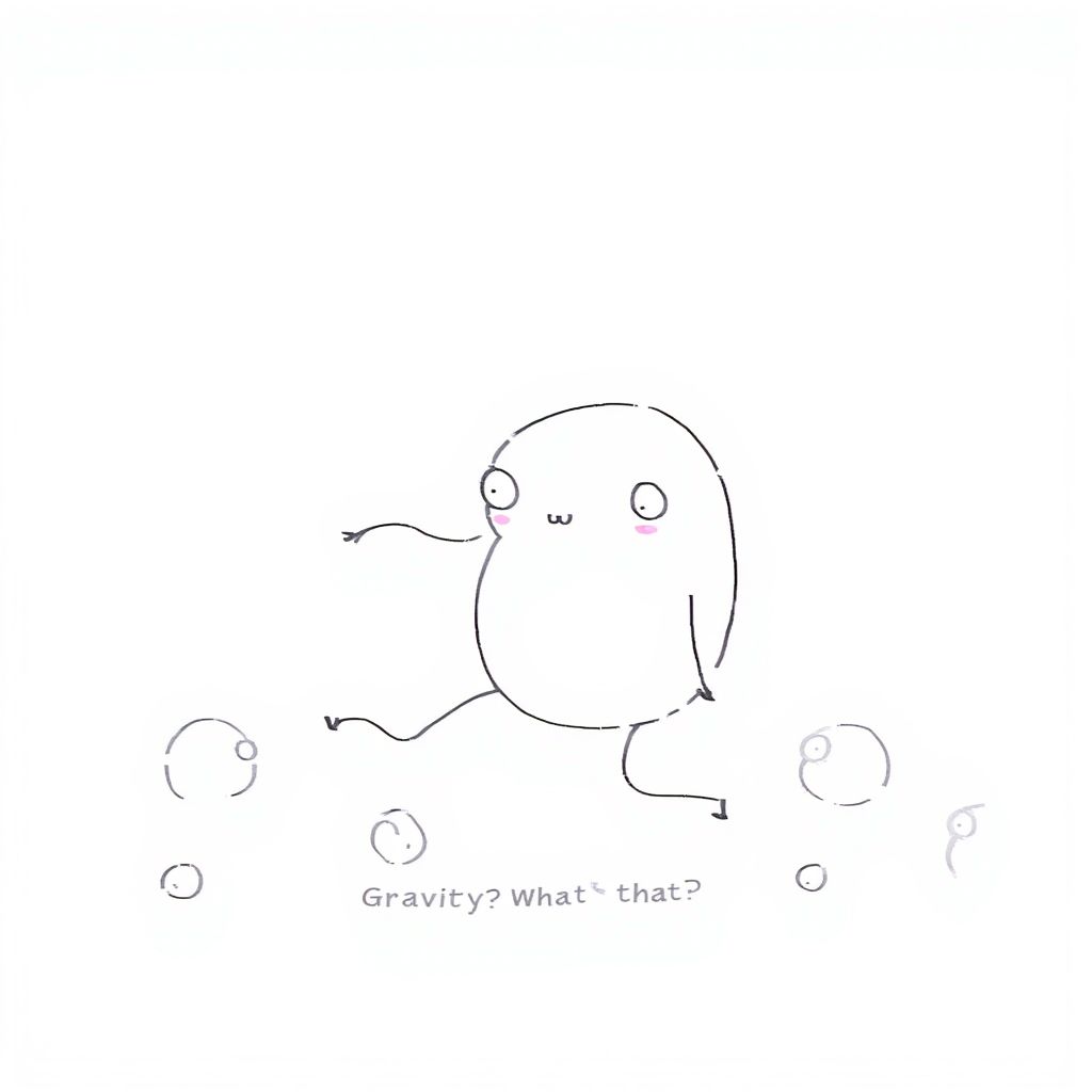 Why walk when you can glide like a jellybean in a dance-off with gravity?