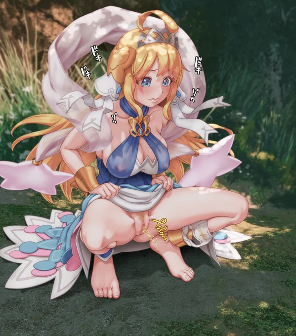 【ドラガリアロスト】ゼシアちゃん野ションコミッション、一件納品です!ご依頼ありがとうございました～! 