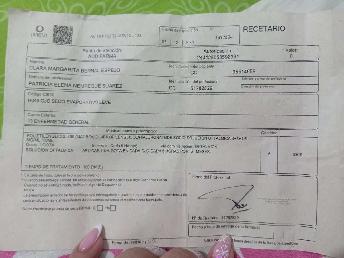 paulabernaaaal's tweet photo. @Compensar_info @Supersalud @Audifarma_SA
Es el colmo que llevemos ya 5 días intentando reclamar este medicamento para una persona de la tercera edad y no lo entreguen, según no hay en ningún lado, y solo nos hacen perder el tiempo, solucionen ésto por favor https://t.co/HfEY6AyxVE