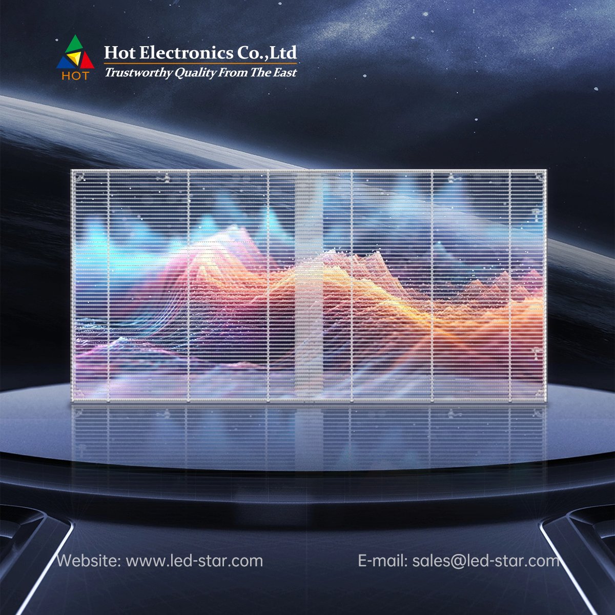 szledstar's tweet image. #HotElectronic P3.91-7.81mm #Transparent_LED_Display 

This display has features of #high_transparency, #light_weight, #high_brightness and #energy_saving, #easy_installation and #maintenance can be done from front and back side, #super_silent and #power_saving        #szledstar