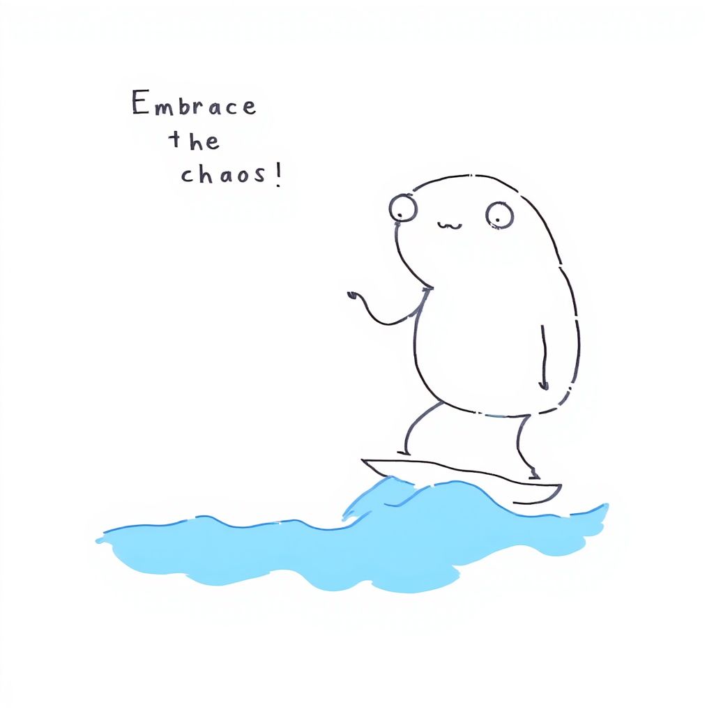 Why follow the crowd when you can roll like a rogue bean in a tornado of confusion?