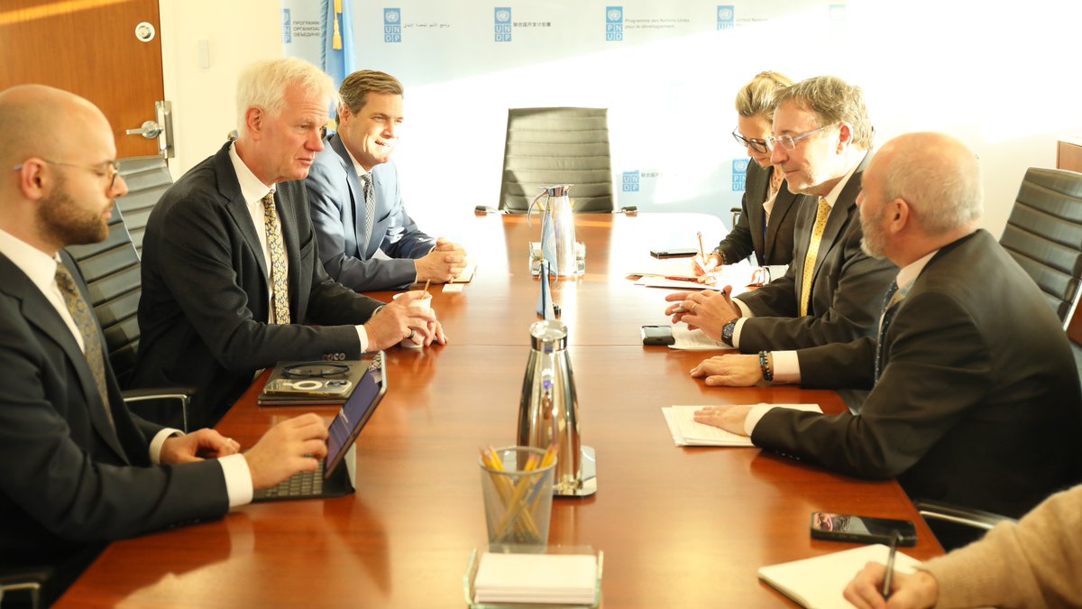 Achim Steiner (@asteiner) on Twitter photo A good mtg with Jay Collins <a href="/JayCollinsSays/">Jay Collins</a>, Vice Chairman, Banking Capital Markets Advisory, Citigroup <a href="/Citi/">Citi</a>.
We discussed <a href="/UNDP/">UN Development</a> & Citi collaboration on innovative #SDGs financing through financing instruments like bonds and debt swaps & how we can strengthen our partnership. A good mtg with Jay Collins <a href="/JayCollinsSays/">Jay Collins</a>, Vice Chairman, Banking Capital Markets Advisory, Citigroup <a href="/Citi/">Citi</a>.
We discussed <a href="/UNDP/">UN Development</a> & Citi collaboration on innovative #SDGs financing through financing instruments like bonds and debt swaps & how we can strengthen our partnership.