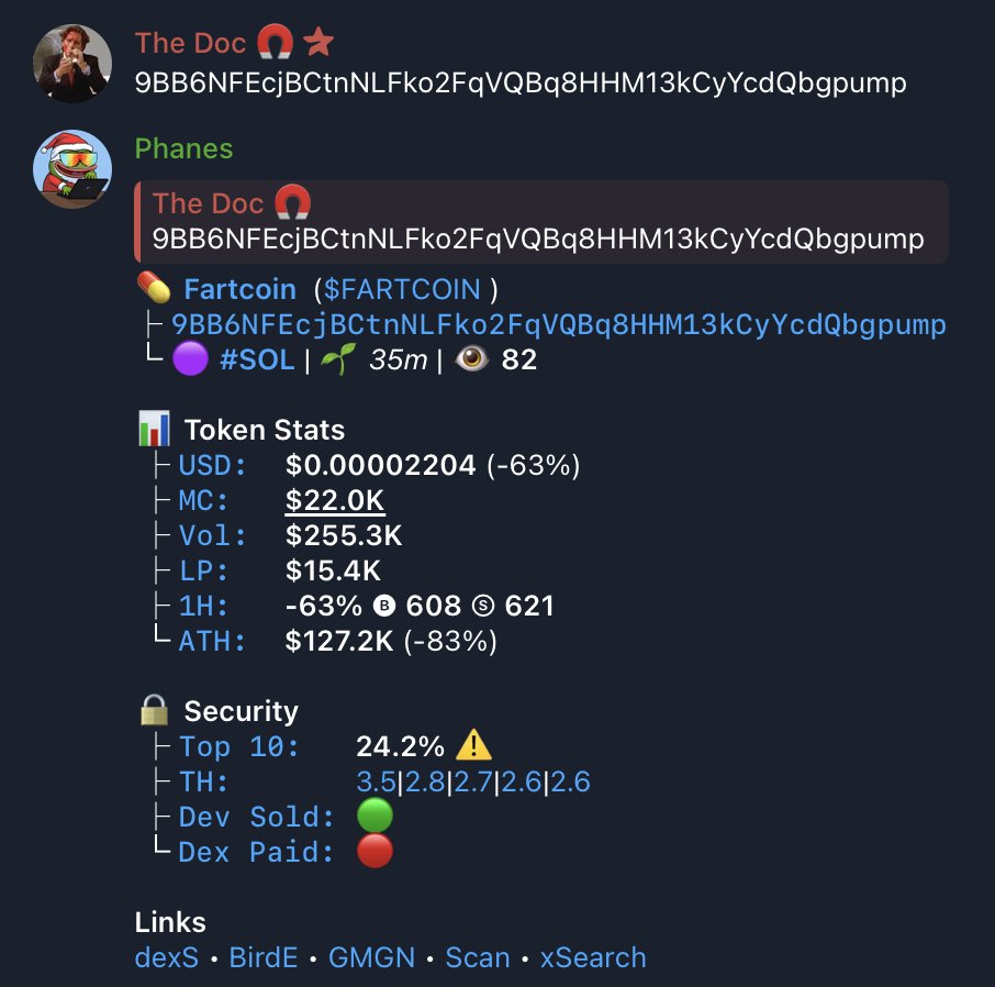 KayTheDoc's tweet photo. Do I hold the best call on CT? (29,545X) 

literally anyone wanna come forward and show a better scan than this? 

$fartcoin 22K to 650M https://t.co/TBT43LT0Sv