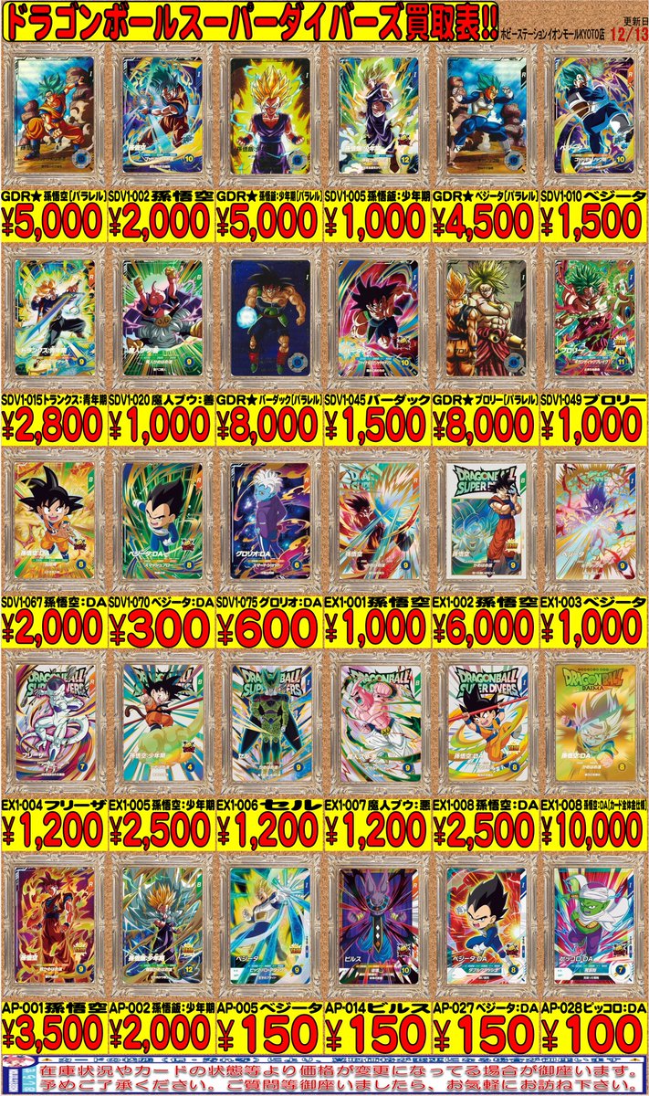 ドラゴンボールスーパーダイバーズ SDV1-002 はげしく 孫悟空 GDR ドラゴンボールスーパーダイバーズ SDV1-002 はげしく 孫悟空 GDR