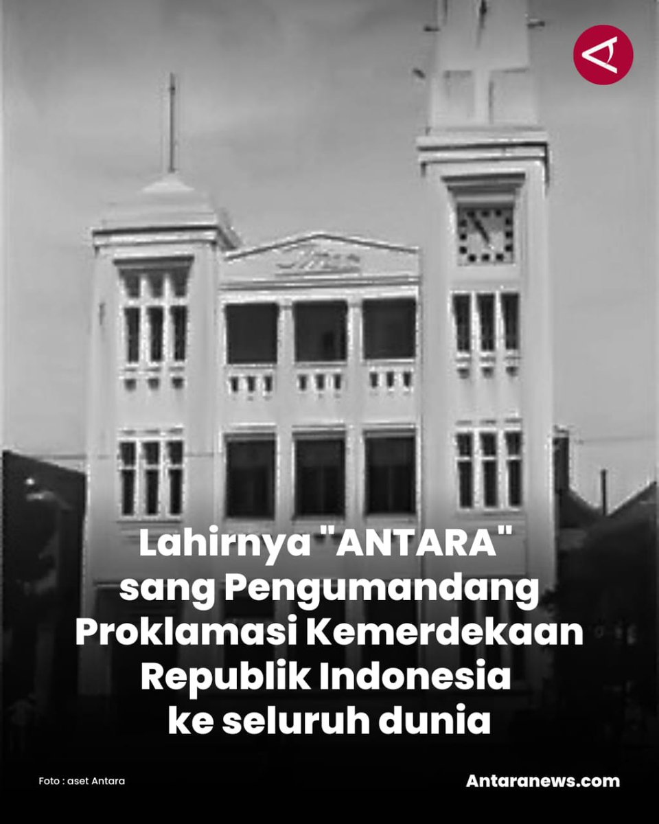 [UTAS #ANTARANEWS]

Pada hari ini, 13 Desember 2024, tepat 87 tahun lalu, Kantor Berita perjuangan ANTARA terlahir, membawa panji-panji Indonesia merdeka, mengusir penjajah.

Dan inilah kisah awal mula Kantor Berita revolusioner ini berdiri

#HUTANTARA87 #solidaritasnusANTARA87