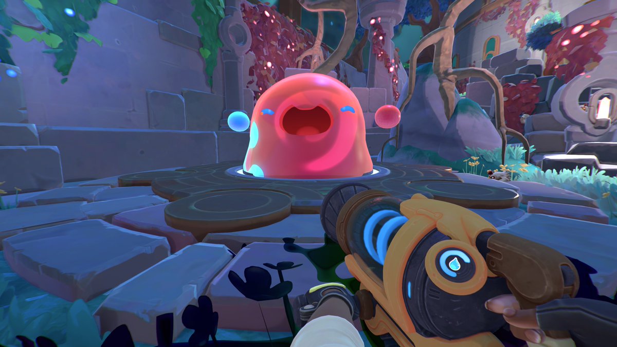 itsnoellalol's tweet photo. slime rancher 2 released their latest update: into the labyrinth!! 🌈💎 go check it out and enjoy some screenshots i've snagged while taking a run through! ✨☁️ #SlimeRancher2 #IntotheLabyrinth https://t.co/gKABB6YUBy