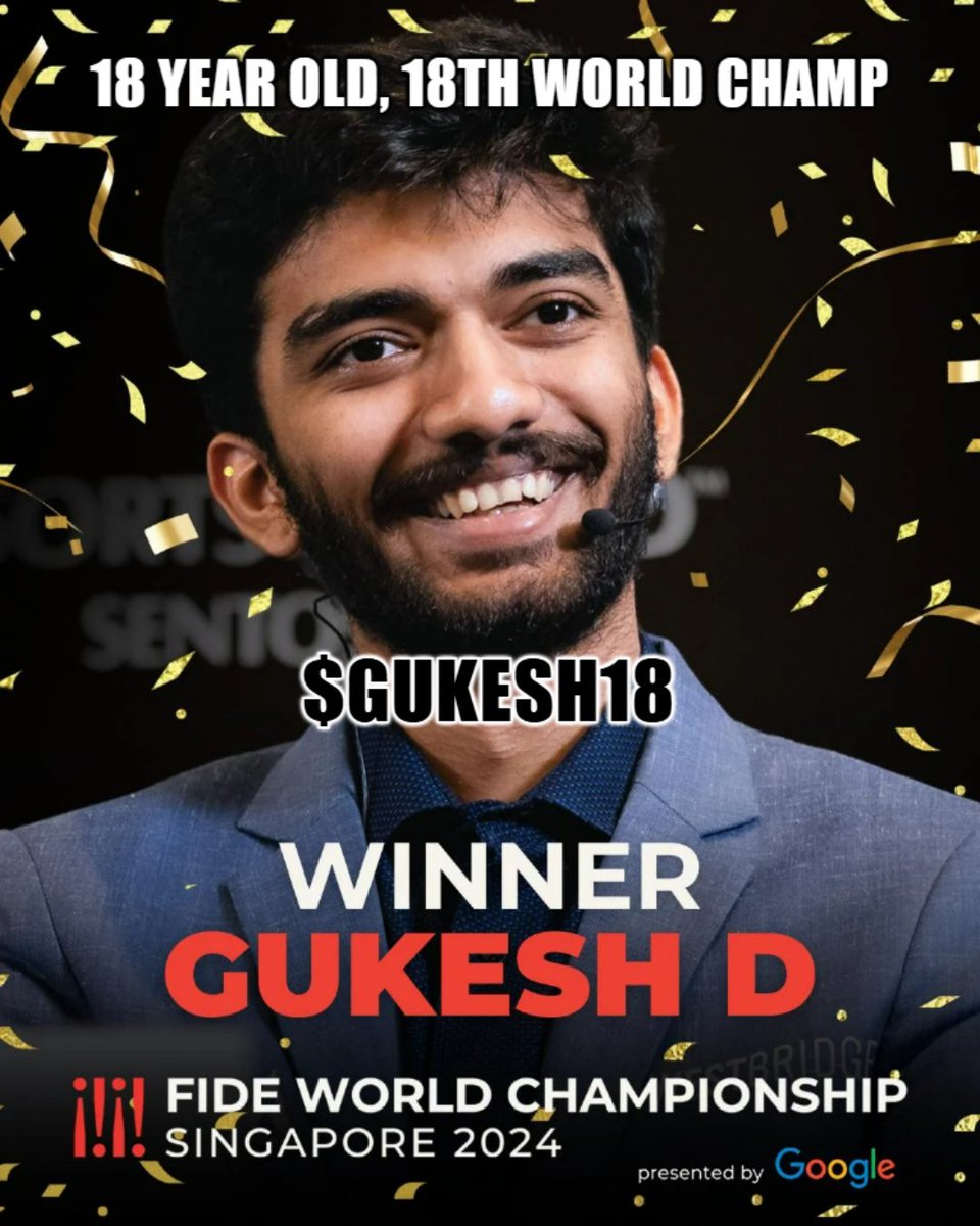 CA: 4JSVX6RSkuGCZZ6zvDshGiQLp3MsipykyTugh5DGpump

#GukeshDing #GukeshD #Gukesh
