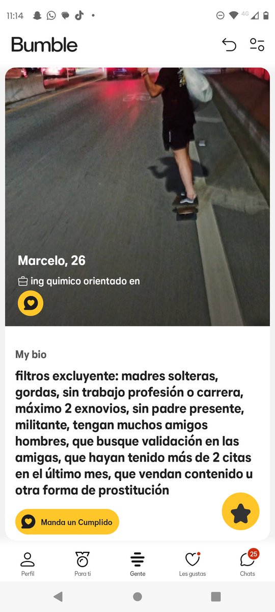 Por favor no es posible lo que acabo de leer como te va a dar la cara para pedir tantas cosas, yo: que me trate bien (opcional)