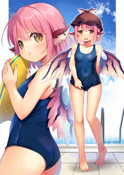 あ!!冬のお昼にスク水みすちーが! 