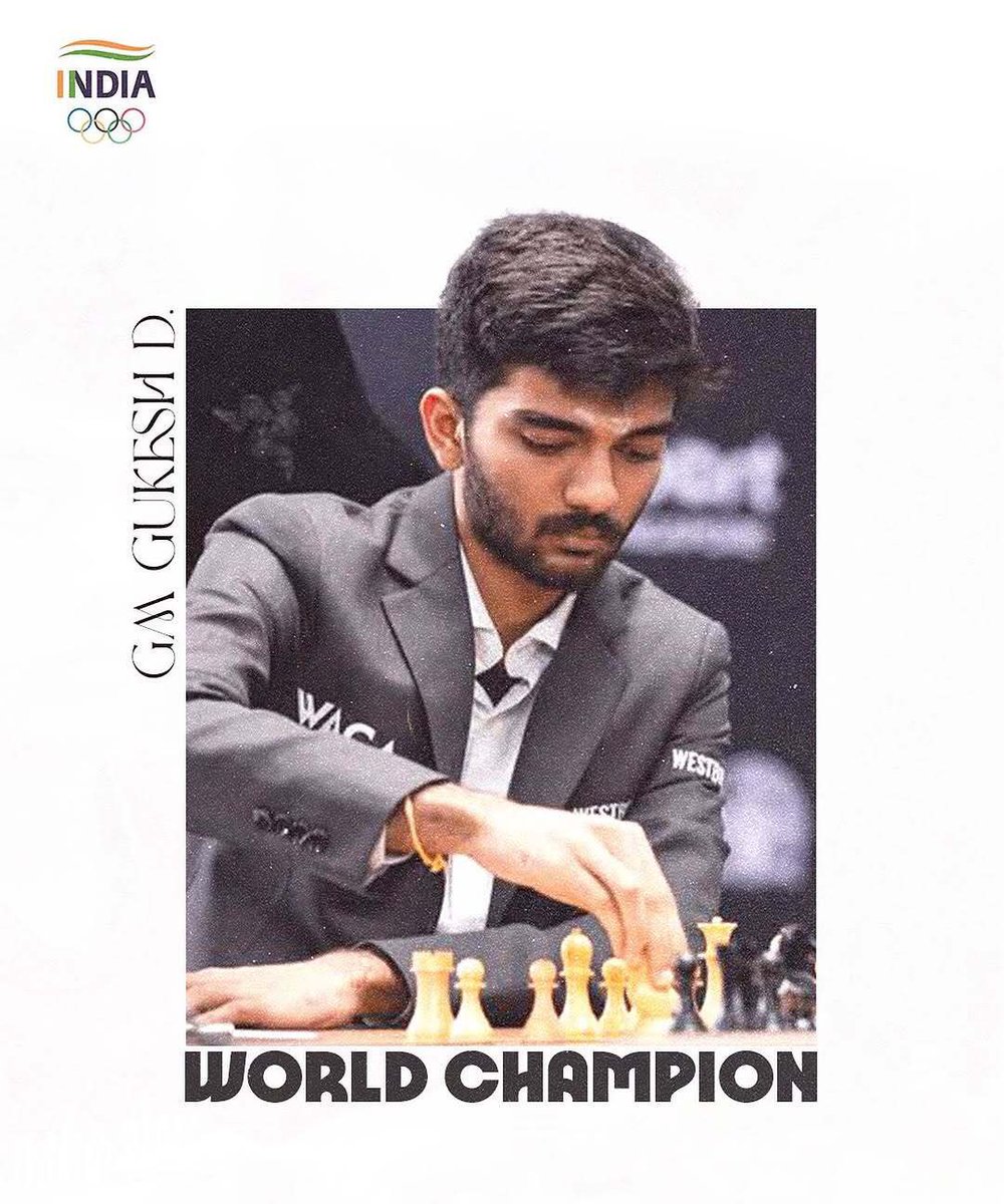 Govind_Gaude's tweet image. India shines on the global stage!
Heartiest congratulations to 18-year-old D Gukesh on becoming the 2024 FIDE World Chess Champion by defeating Ding Liren. A proud moment for the nation, inspiring generations to come! 🏆🇮🇳 #WorldChampion #D_Gukesh #ChessLegend