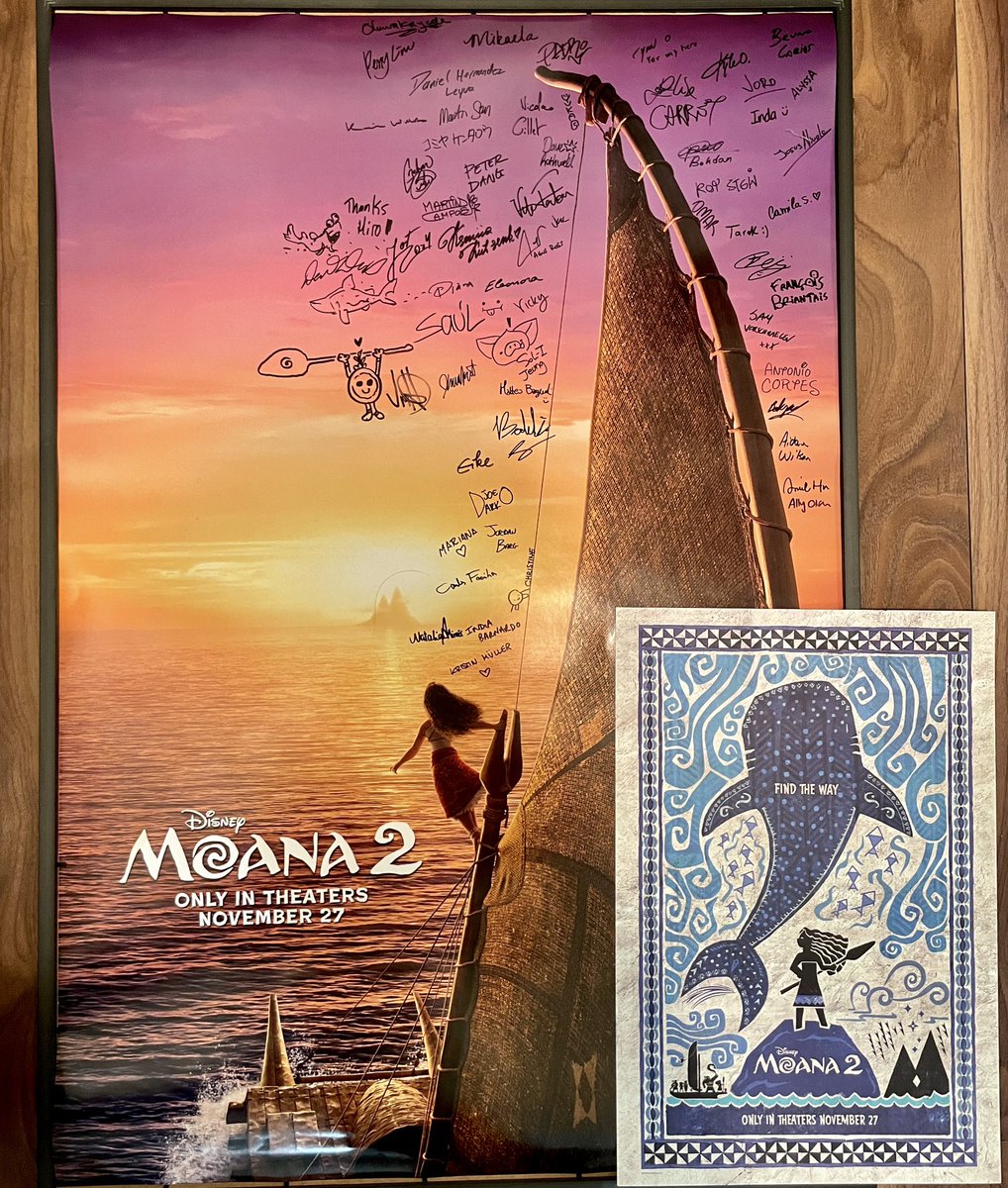 一年半ほどアニメーターとして参加してた『モアナ2』が先週、日本でも無事公開されました🌊🐚

もしお時間がありましたらぜひ！
よろしくお願いします！

#モアナと伝説の海２