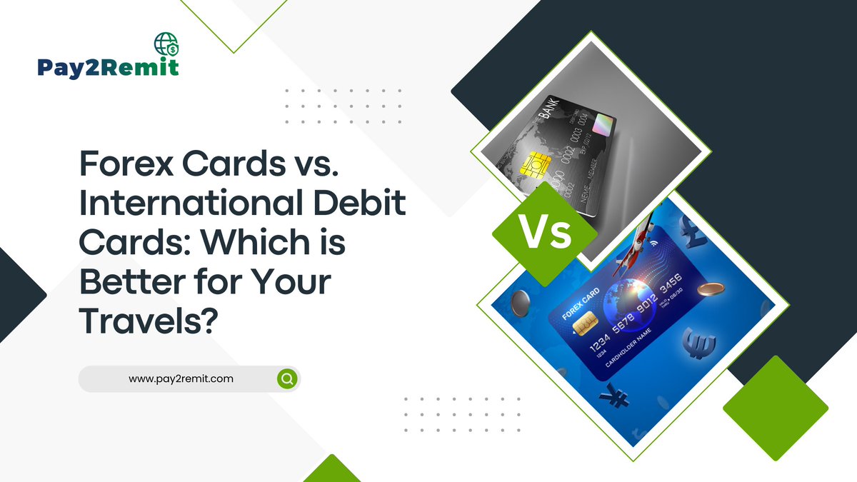 Pay2Remit's tweet photo. Forex Cards vs. International Debit Cards: Which is Better for Your Travels?

Read More At: https://t.co/IgIK1czKit

#ForexCards #InternationalDebitCards #TravelSmart #ForexTips #TravelFinance #Pay2Remit #CrossBorderPayments #MoneyManagement #BudgetTravel #TravelPlanning https://t.co/pxfMdJzHEx
