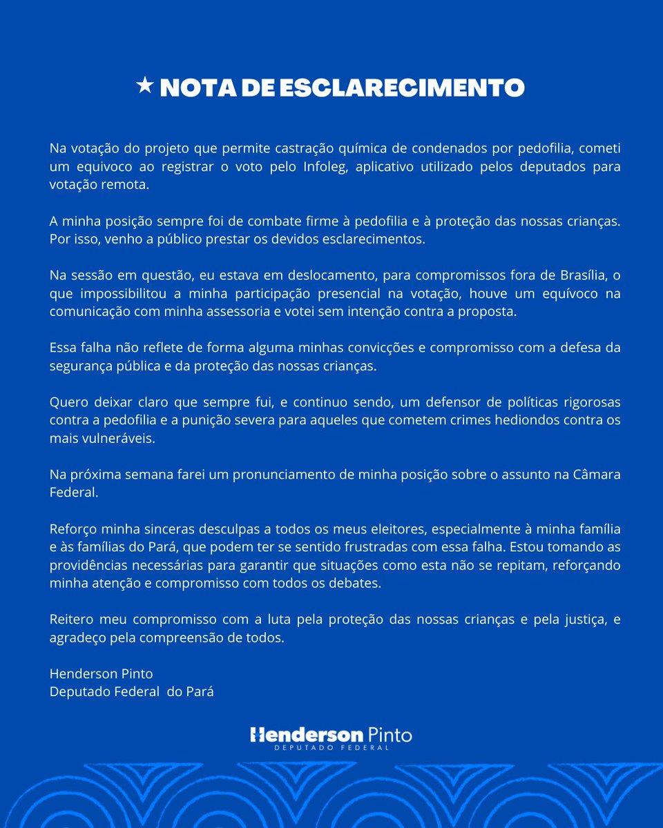 NOTA DE ESCLARECIMENTO