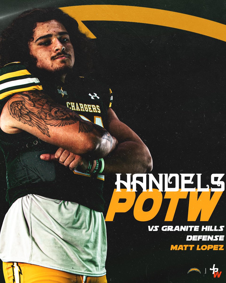 EdisonChargerFB's tweet photo. Our players of the week vs Granite Hills

#proudtobeacharger https://t.co/MRpVN7kfrP