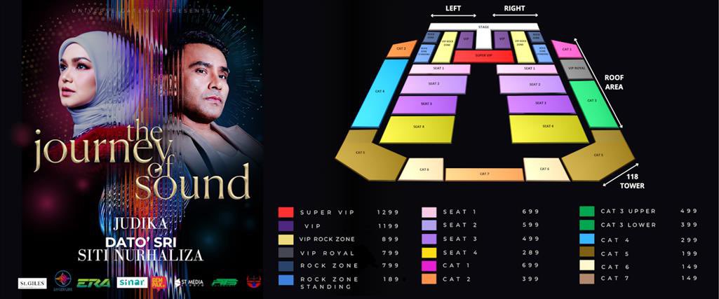 _AnissaaK's tweet photo. WTS - The Journey of Sound : Judika &amp; Dato' Sri Siti Nurhaliza

Quantity: 1 ticket
Category: ROCKZONE STANDING (R)
Price: RM185

#WTS 
#TheJourneyOfSound https://t.co/6FSi2Iw3Wk