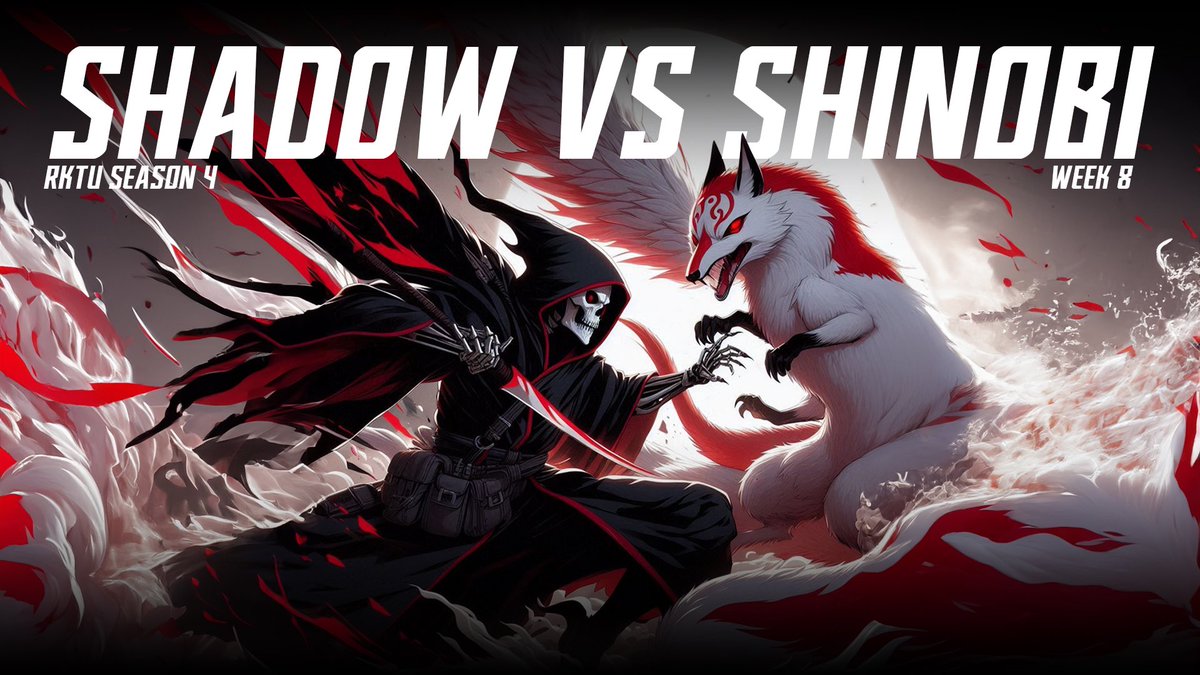 WEEK 8 MATCHES <a href="/RKTUGG/">Rocket Underground/RKTU</a> 

JL - Friday 12/13 - 8pm on stream
GL - Saturday 12/14 - 9pm on stream
EL - Saturday 12/14 - 10pm
AL - Sunday 12/15 - 9pm

twitch.tv/rocketundergro…

Shadow Thrive in Darkness