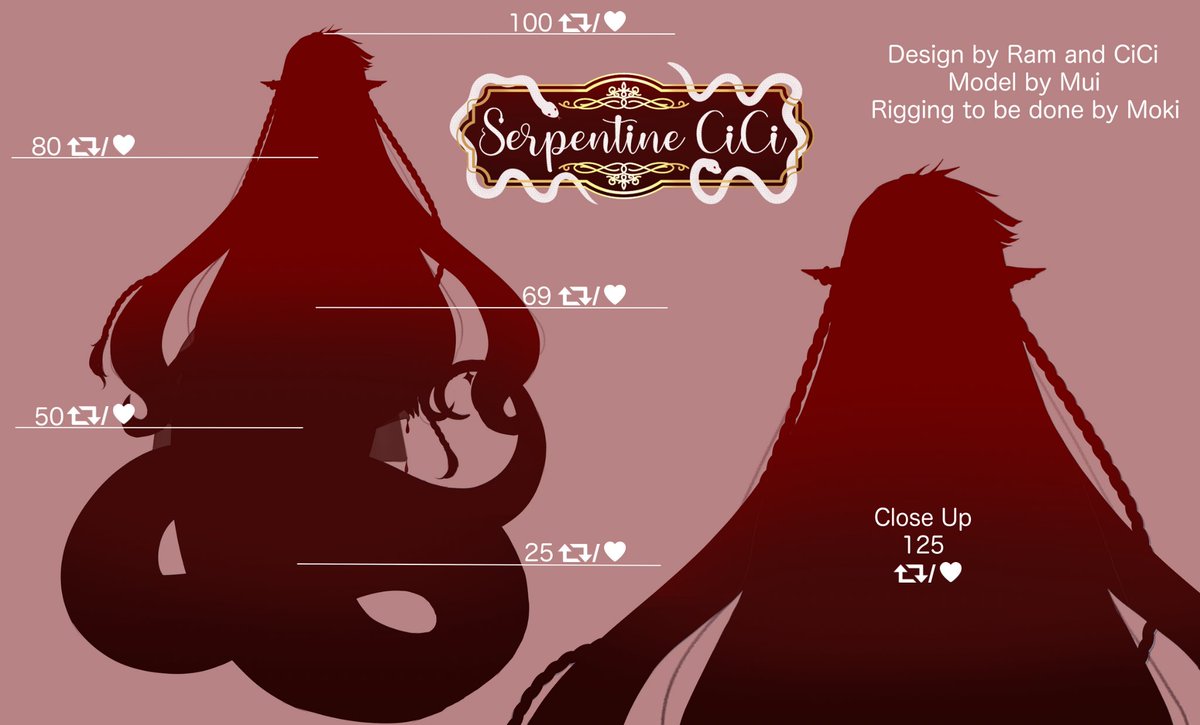 SerpentineCiCi's tweet photo. ♦️ Your hisstress has finally arrived ♦️

Aren’t you ready to gaze upon them?

T̸h̷e̶y̴ ̴a̶r̵e̸ ̶r̴e̵a̵d̶y̵ ̷t̵o̴ ̴g̸a̵z̸e̷ ̷u̵p̶o̸n̴ ̸y̶o̵u̶

Design by @nightcreepx 
Model by @gimuoart 
Rigging to be done by @The_Moki_ https://t.co/k1Zm7I28DU
