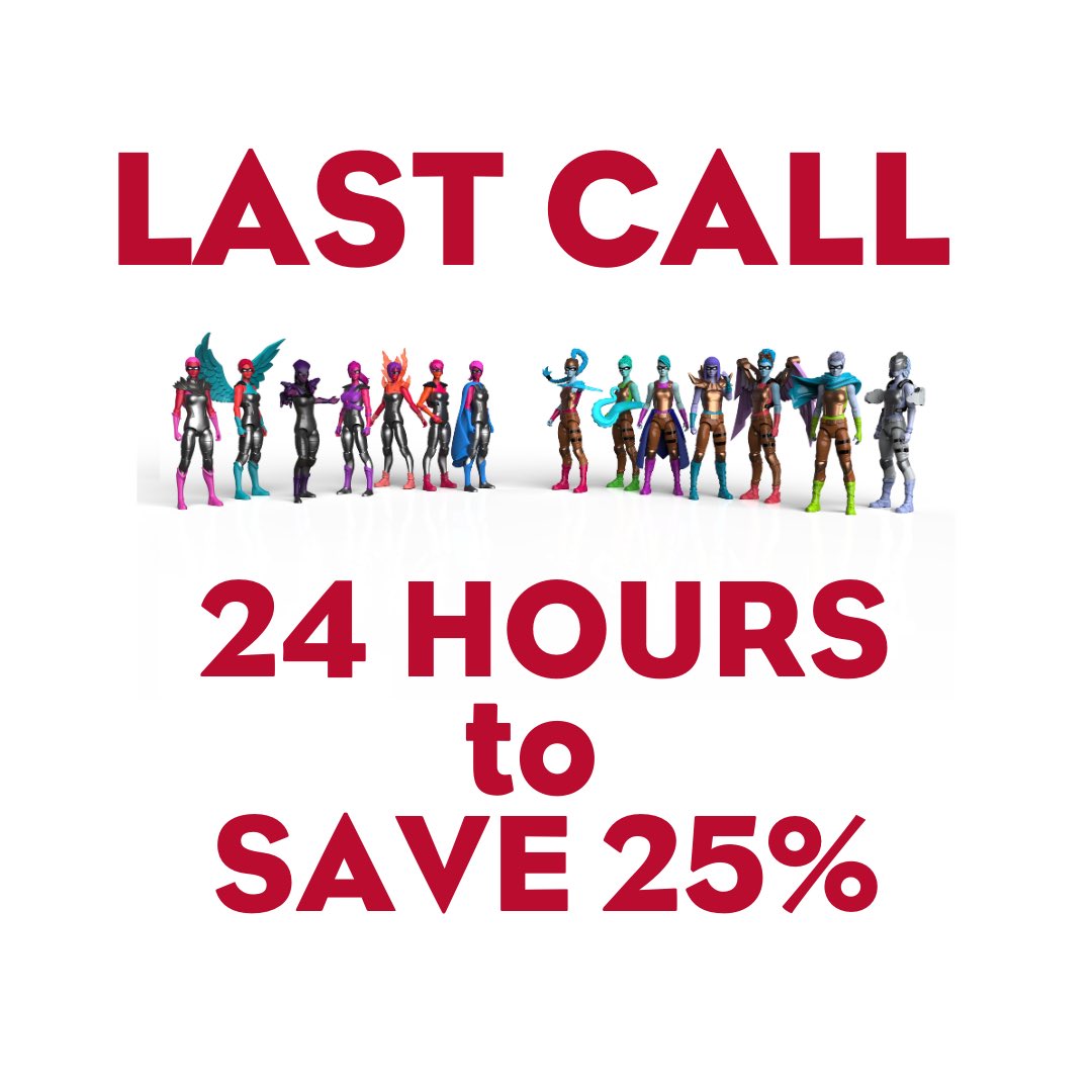 Hey there, holiday shoppers!⁣
⁣
The clock is ticking. Only 24 hours left to snag these power-packed deals before they vanish into the ether!⁣

IAmElemental.com
⁣
Superpower Sale: Get a whopping 25% off on every IAmElemental action figure.⁣
⁣
Courage Dinnerware Deal: