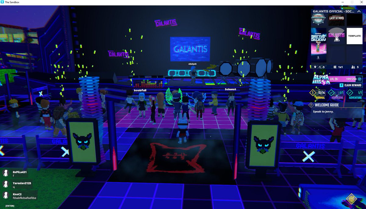 Rocking out at the <a href="/wearegalantis/">Galantis</a> Stage in <a href="/TheSandboxGame/">The Sandbox</a>. The virtual crowd is going wild! 🎉🔊 register-landings.sandbox.game/alphaseason4-s… #TheSandbox #AlphaSeason4 #AS4SocialChallenge