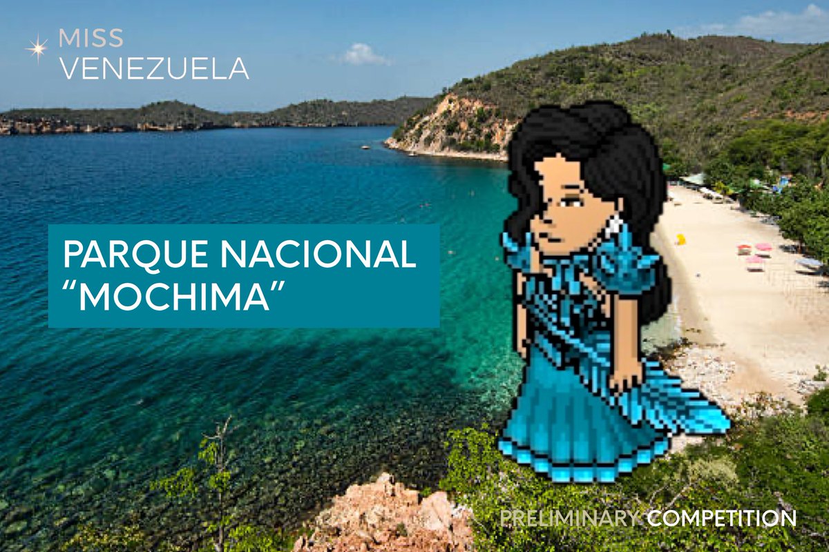 🇻🇪 | Mi traje de Gala, representando fielmente a nuestras costas con el majestuoso Parque Nacional 'MOCHIMA' haciendo de esta columna de bordados y canutillos una pieza digna del mar Venezolano.