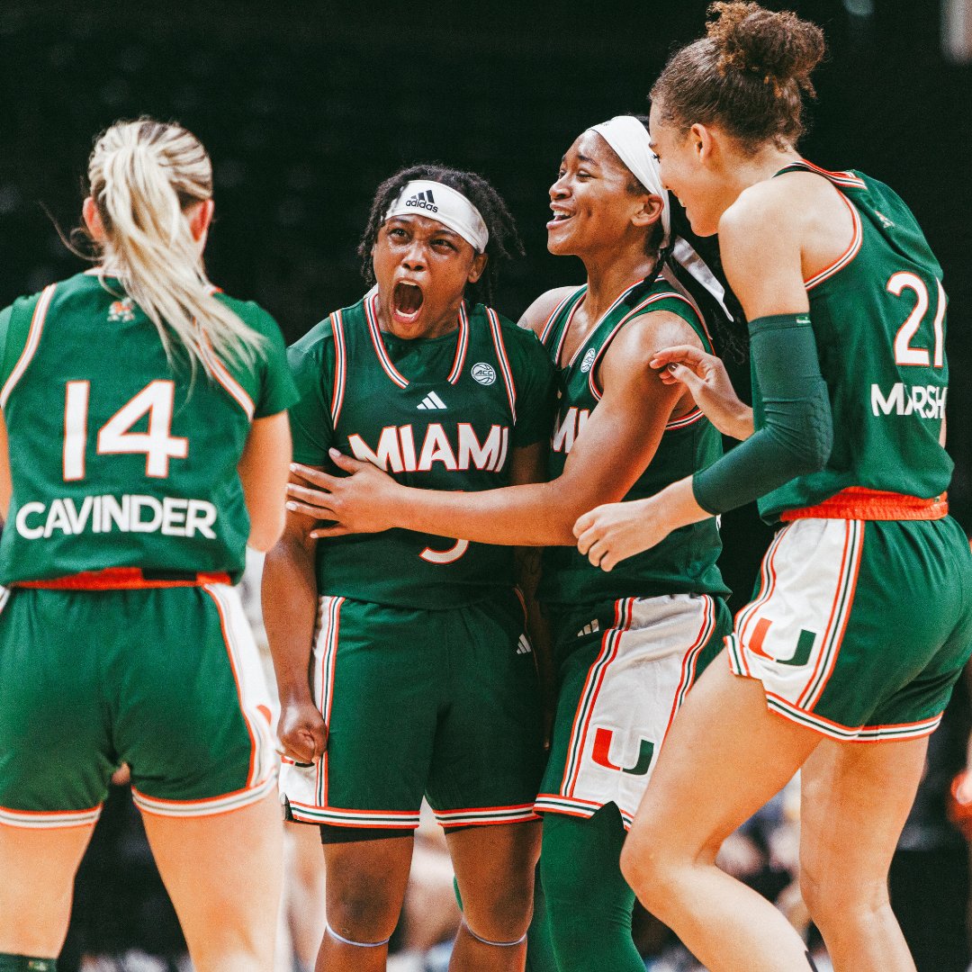 DenverCanes's tweet photo. The Miami Hurricanes Women’s Basketball team represents ’Canes pride and determination! Support these talented student-athletes this season and keep cheering them on. We’ve got your back, ’Canes! 💚🏀 #GoCanes #SupportOurStudentAthletes https://t.co/9wvKDEJM0h