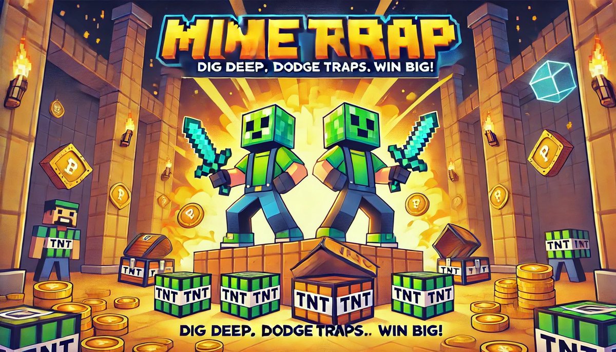 MTC_DEVELOPER's tweet photo. MineTrap Coin (MTC) is coming soon! 🚀

Get ready for the ultimate meme coin, inspired by Minecraft! 🎮 Collect treasures, avoid traps, and join the MTC community on an epic adventure! 💎

Dig Deep, Dodge Traps, Win Big! ⚒️

Stay tuned, this is just the beginning! Don’t miss out! https://t.co/Aefk9A3iS7