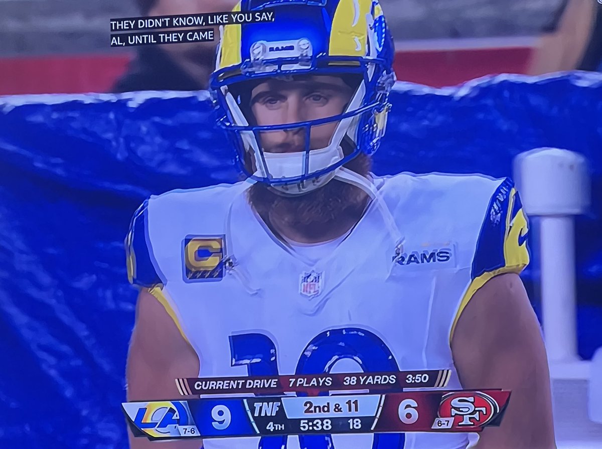 I know the peeps who have Kupp in the fantasy playoffs sick rn 😭😭