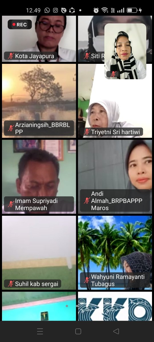 Endangsrimulia2's tweet photo. Rabu (04/12/2024), Endang Sri M, Luhkan Kota Ternate , 
 zoom meeting  Sosialisasi pra Asesmen Lingkup kementrian Kelautan dan Perikanan. 
#GiatLuhkanSatminkalAmbon 
#KecTernate utara
#KotaTernate https://t.co/VJUXtvEc1h