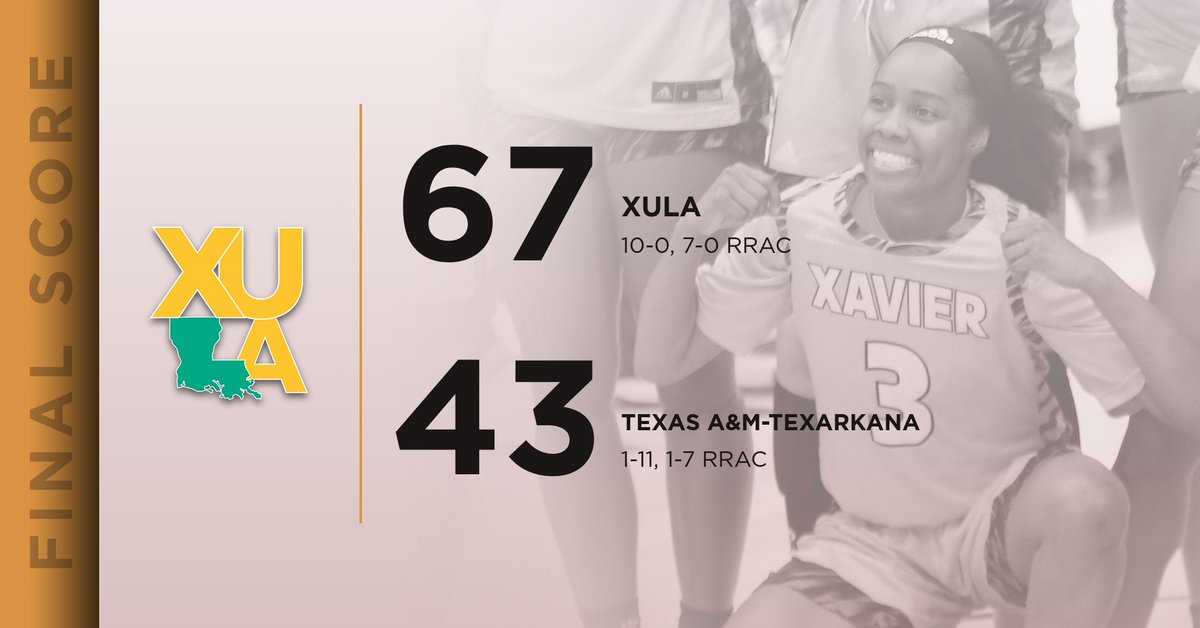 XULA Athletics (@xulagold) on Twitter photo Gold Nuggets start 10-0 for the second time in the Title IX era. Joy Campbell stuffed her statistical stocking with 12 points, 5 rebounds, 8 assists and 7 steals.
#TeamGold #HailAllHailXU #NAIAWBB #HBCU #XULA #XULACentennial
<a href="/livforhoops/">Liv Antilla</a> Gold Nuggets start 10-0 for the second time in the Title IX era. Joy Campbell stuffed her statistical stocking with 12 points, 5 rebounds, 8 assists and 7 steals.
#TeamGold #HailAllHailXU #NAIAWBB #HBCU #XULA #XULACentennial
<a href="/livforhoops/">Liv Antilla</a>