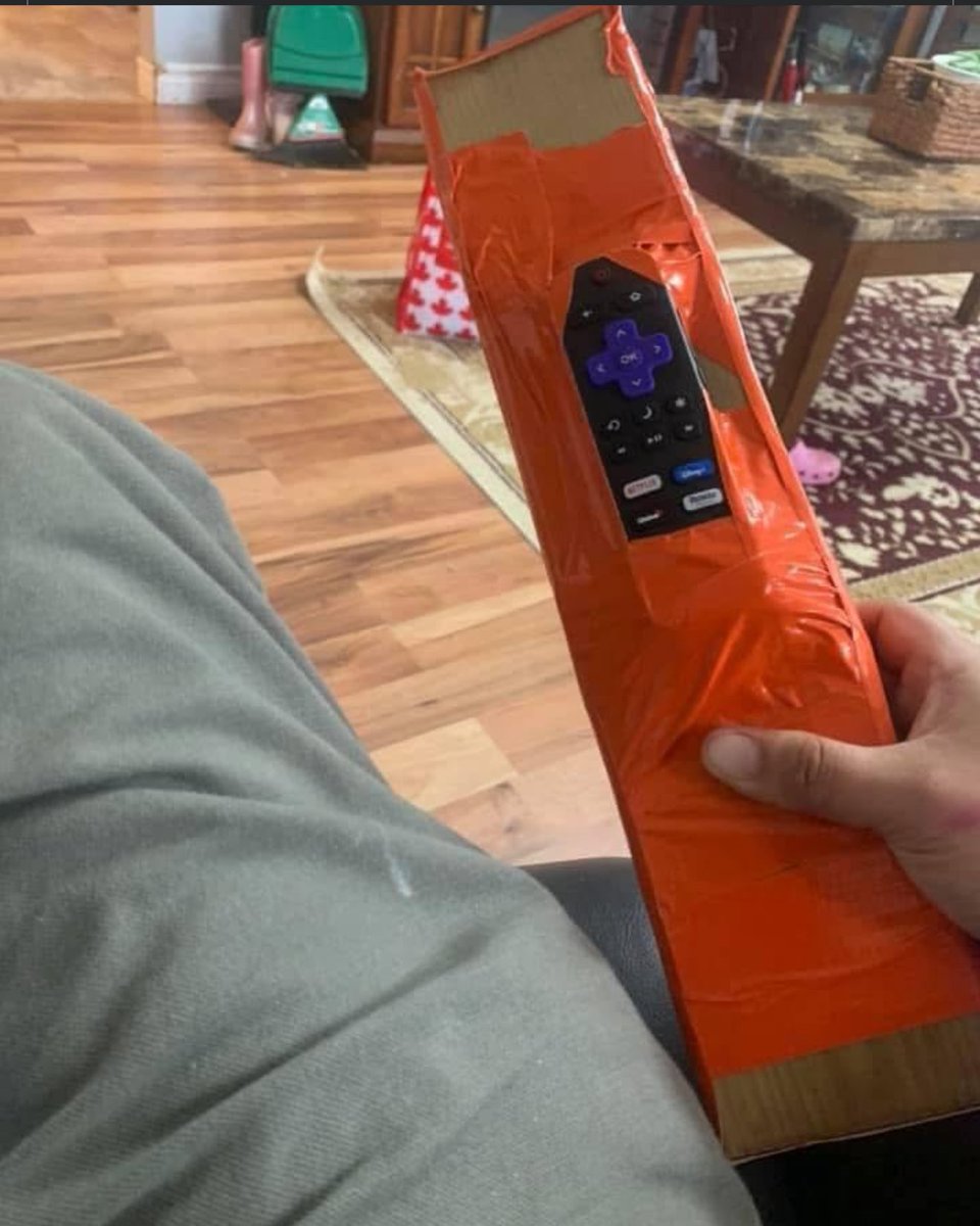 KayTheeComedian's tweet photo. Never losing my remote again..

#relatable #serious #funny #meme #Roku #remote #fedup https://t.co/CbSWn9SrYc