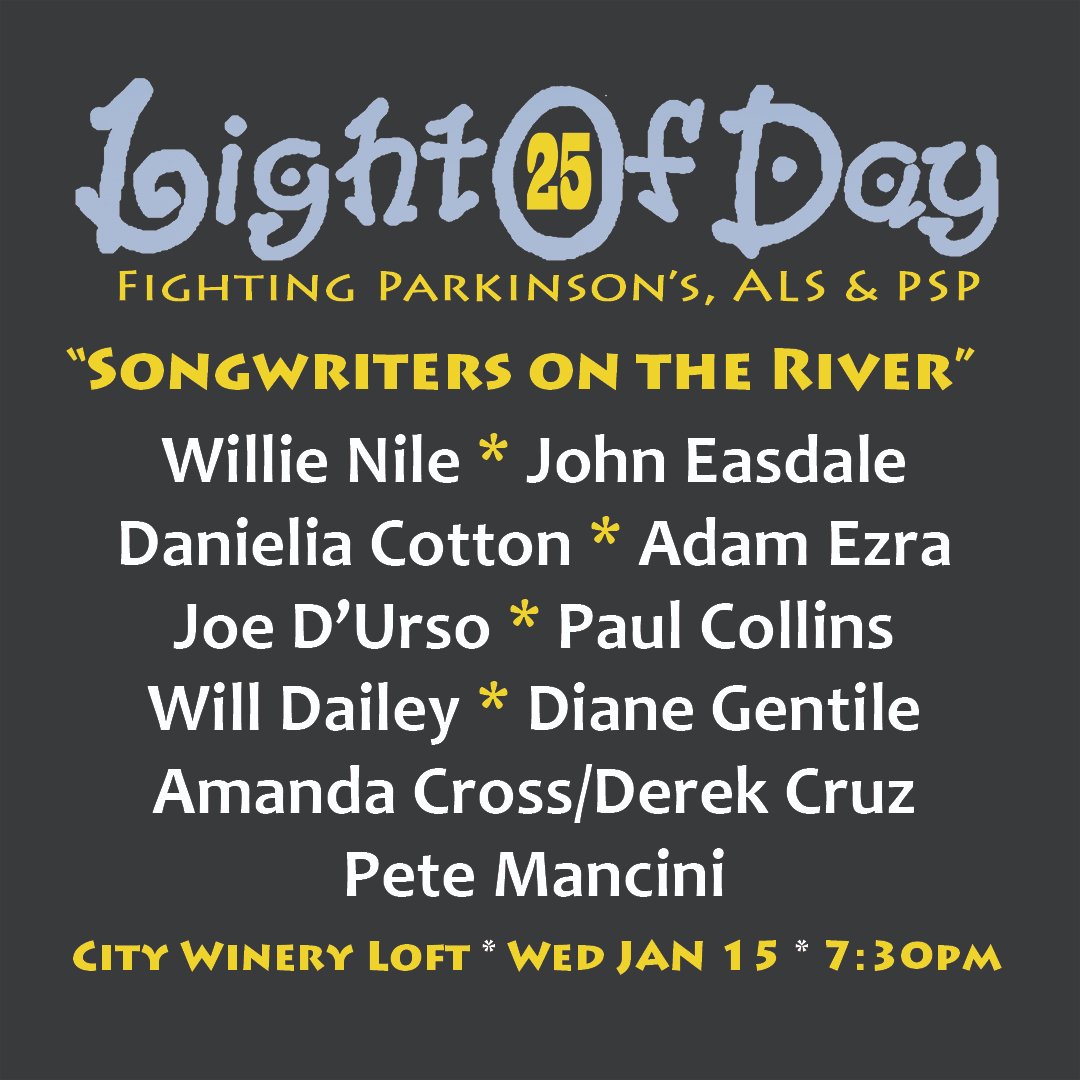 Light of Day (@lod_foundation) on Twitter photo LOD25 Songwriters on the River Weds., Jan 16, 2025 <a href="/CityWineryNYC/">City Winery</a> Loft, 25 11th Ave. (at 15th St)
Tickets: $30-$49 citywinery.com/new-york-city/…
#LODWinterfest #LODWinterfest25 #LightofDay25 #lightofdayfoundation LOD25 Songwriters on the River Weds., Jan 16, 2025 <a href="/CityWineryNYC/">City Winery</a> Loft, 25 11th Ave. (at 15th St)
Tickets: $30-$49 citywinery.com/new-york-city/…
#LODWinterfest #LODWinterfest25 #LightofDay25 #lightofdayfoundation