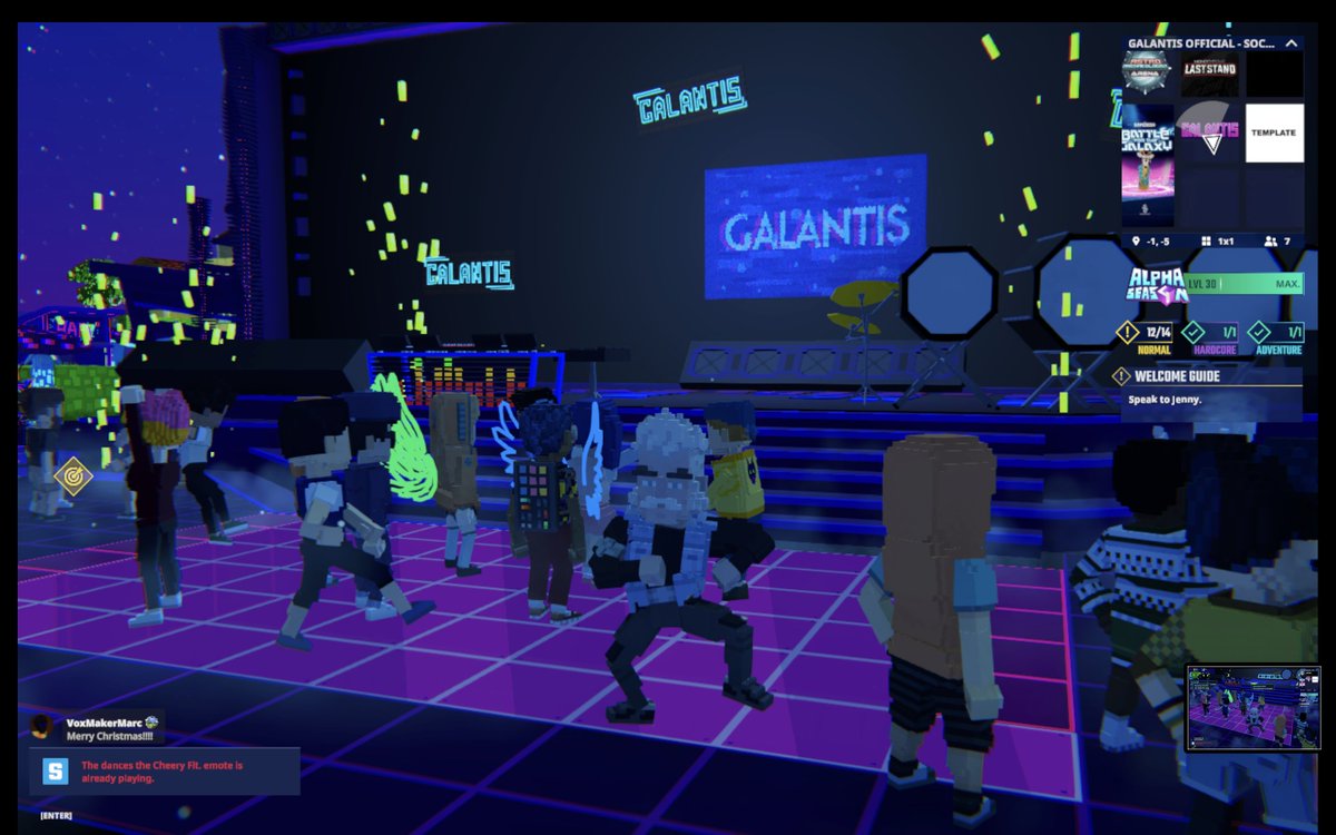 BerkmanCaglar's tweet photo. Rocking out at the @wearegalantis Stage in @TheSandboxGame. The virtual crowd is going wild! 🎉🔊 https://t.co/5tsK96jHab #TheSandbox #AlphaSeason4 #AS4SocialChallenge https://t.co/gU3wSJUTEJ
