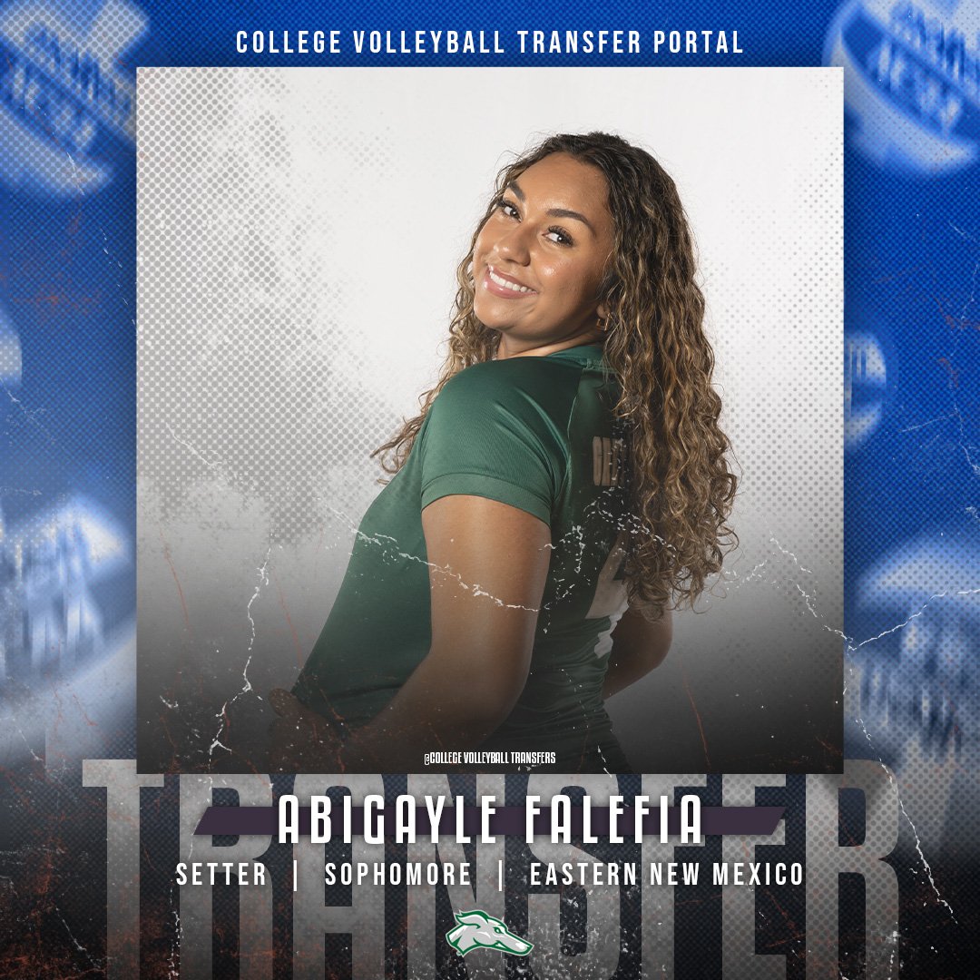 𝗜𝗻 𝗧𝗵𝗲 𝗣𝗼𝗿𝘁𝗮𝗹

✏️: Abigayle Falefia
🏐: Setter
🎓: Sophomore
📍: Eastern New Mexico
❌: <a href="/AFalefia/">abigayle falefia</a> 

#CollegeVBTransfers | #NCAAWVB