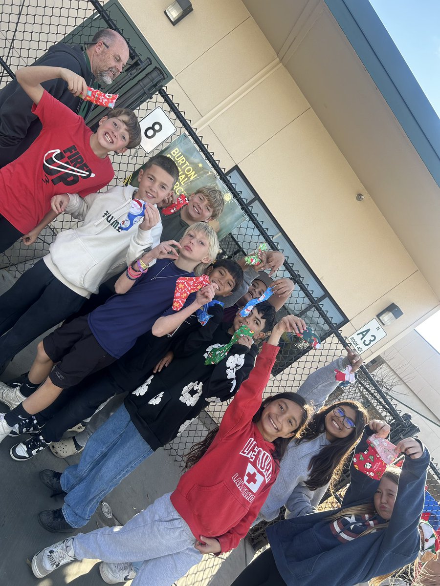 This is what Service as Action is all about! Thank you to Mr. Goodin and Mrs. Orozco for having our 6th grade students make and deliver Christmas stockings to our preschool students. #IBMYP #ibserviceasaction #scialeadstheway #BurtonExperience <a href="/igoodinscal231/">Jason Goodin</a>