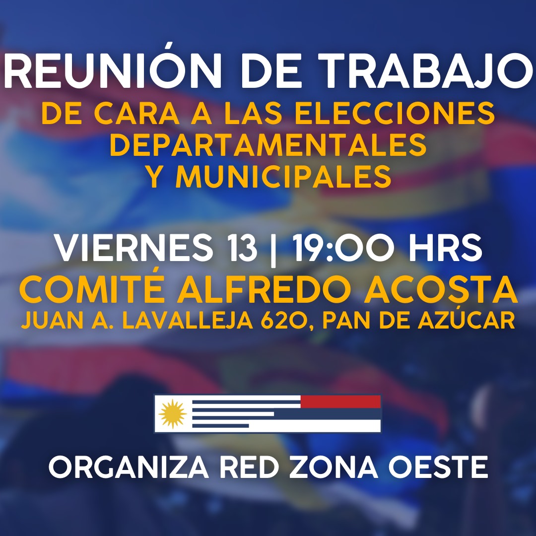 comite9deabril's tweet photo. Los comités de la zona oeste nos reunimos para comenzar a planificar juntos el camino hacia las elecciones departamentales y municipales
Además, homenajearemos al Gral Líber Seregni en el aniversario de su nacimiento
Contaremos con la visita del Senador Mario Bergara

¡Vení!🤩 https://t.co/KQDGxYVPkA