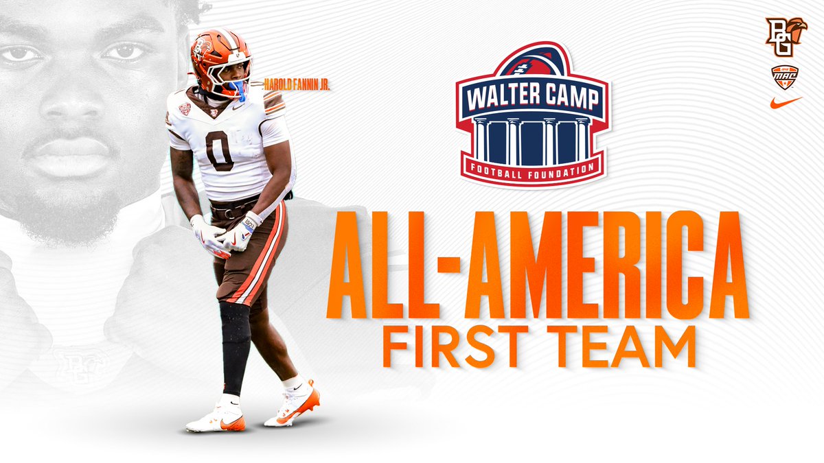 BGSU Football (@bg_football) on Twitter photo ๐ผ๐ก๐ก-๐ผ๐ข๐๐ง๐๐๐ ๐๐ฉ๐๐ฉ๐ช๐จ ๐๐๐ง๐๐๐๐๐ โ
๐ฅ
Harold Fannin Jr. has been named to the <a href="/WalterCampFF/">Walter Camp Football</a> All-America First Team. The nation's oldest All-America team is celebrating its 135th squad.
๐ฐ ยป tinyurl.com/254ha2hl ๐ผ๐ก๐ก-๐ผ๐ข๐๐ง๐๐๐ ๐๐ฉ๐๐ฉ๐ช๐จ ๐๐๐ง๐๐๐๐๐ โ
๐ฅ
Harold Fannin Jr. has been named to the <a href="/WalterCampFF/">Walter Camp Football</a> All-America First Team. The nation's oldest All-America team is celebrating its 135th squad.
๐ฐ ยป tinyurl.com/254ha2hl