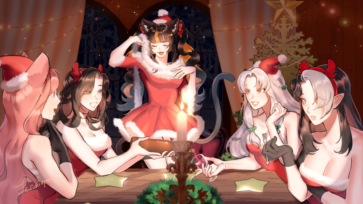 ੈ✩‧₊˚ a very merry holidays from me and my amazing vsibs ♡

i'm so blessed i get to have these girls in my life 🎄♥️

🎨: @/jeshoopon on ig