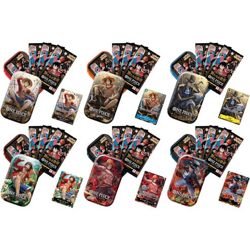 Japanese OPTCG Mini Tin Set Vol. 1 available at @E_S_Collectible