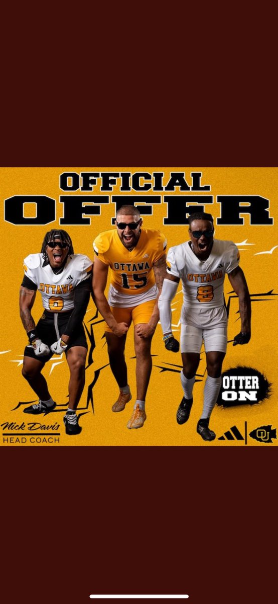 Tdotts8's tweet photo. After a great conversation with @CoachNickDavis I’m blessed to receive an ⭕️ffer from @OttawaBravesFB ⚫️⚫️
@Coach_CAnderson @Qb_Architect @One11Recruiting @FCRecruits @ALPrepStars @gobigrecruiting @AL_Recruiting @hs_footballguru @PrepRedzoneAL https://t.co/qeTLVV1oe3