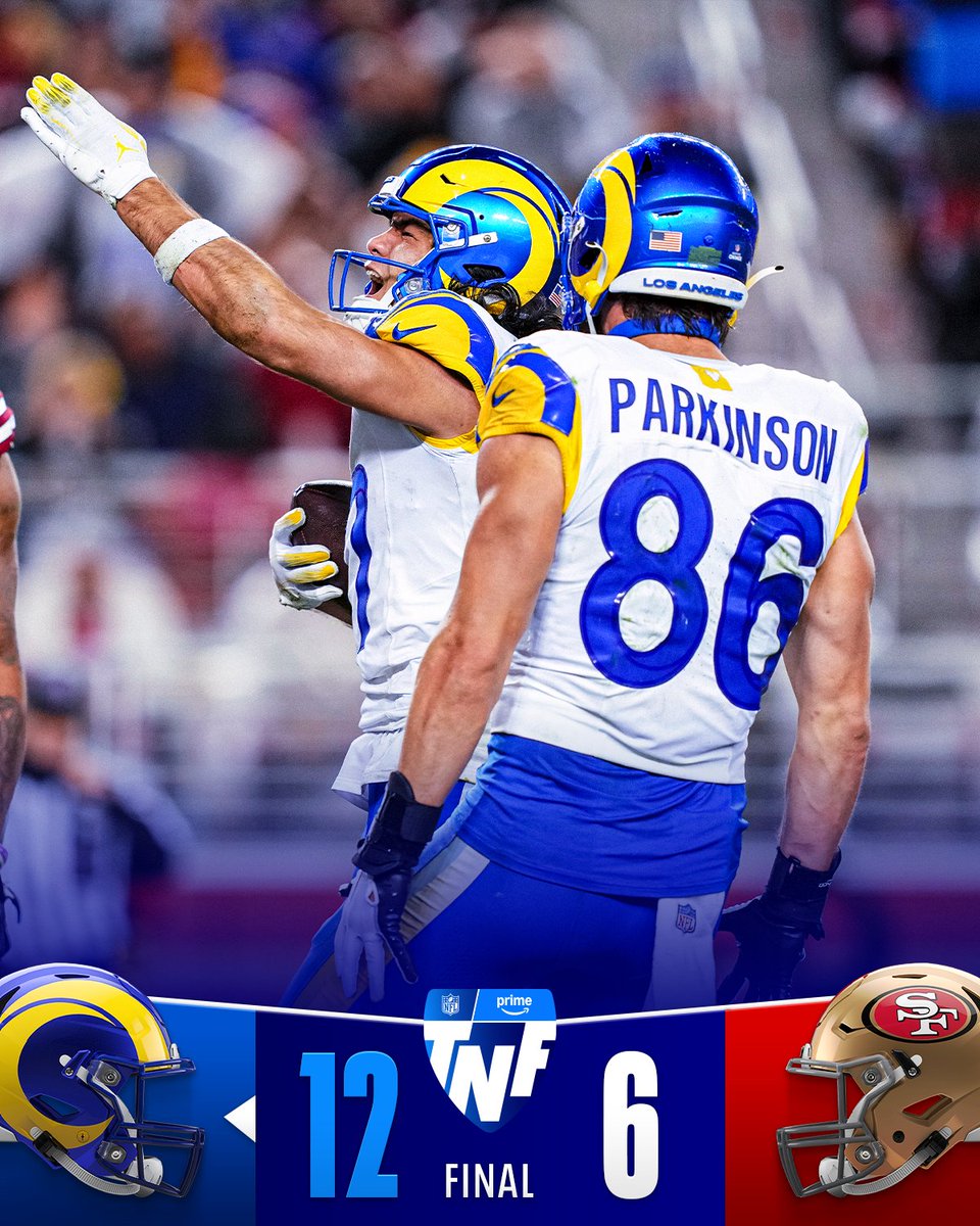 FINAL: The <a href="/RamsNFL/">Los Angeles Rams</a> win! #LARvsSF