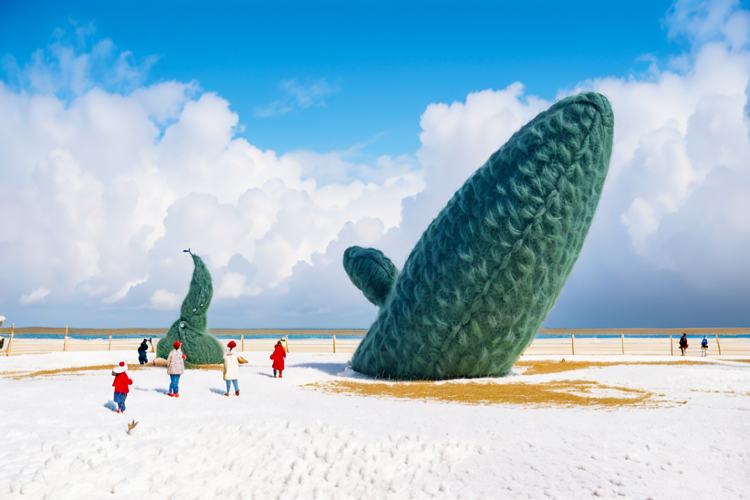 DiscoverYantai's tweet photo. ❄️What happens when snowy landscapes meet AI creativity? With the first snow of the season🌨️, let’s take a fun detour and envision #Yantai’s landmarks in cozy, furry winter coats!^^ ☃️🥳 #WinterInYantai
(Source: Yantai Municipal Bureau of Culture and Tourism) https://t.co/K8GFXG2Rwy