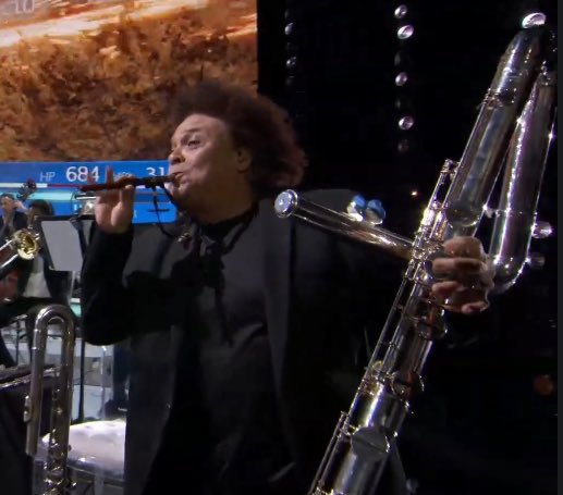 ohLyon's tweet image. The real MVP of the Game Awards is Flute Guy